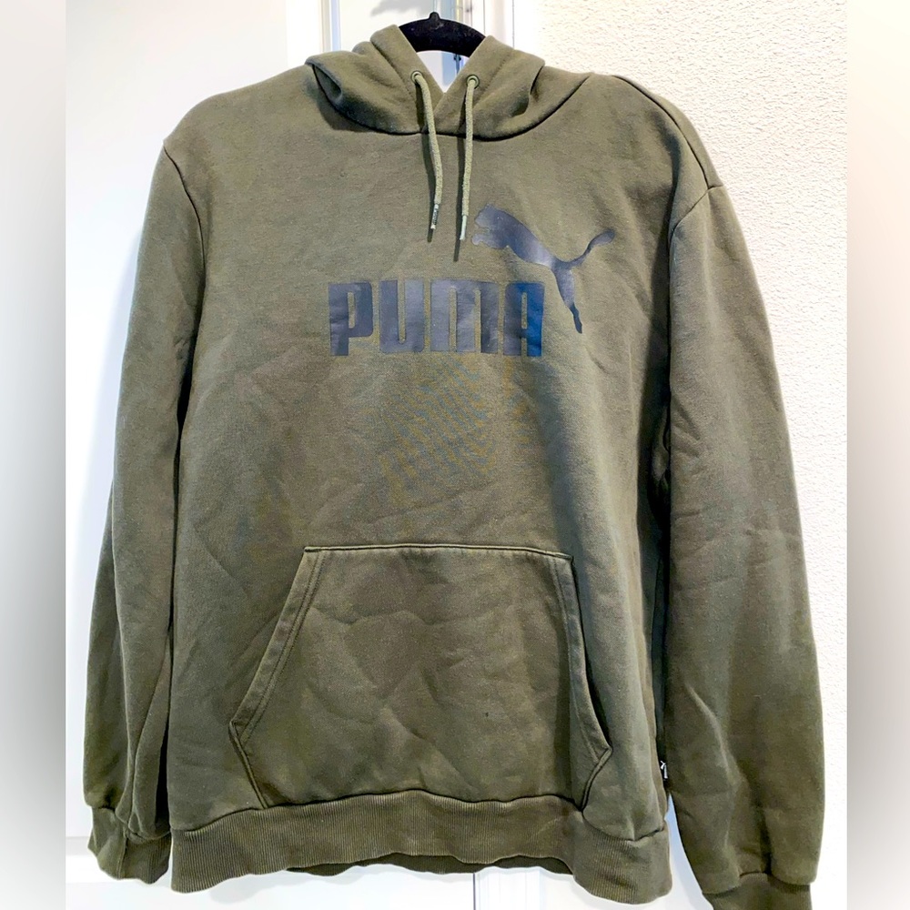 Puma dark green sweatshirt
